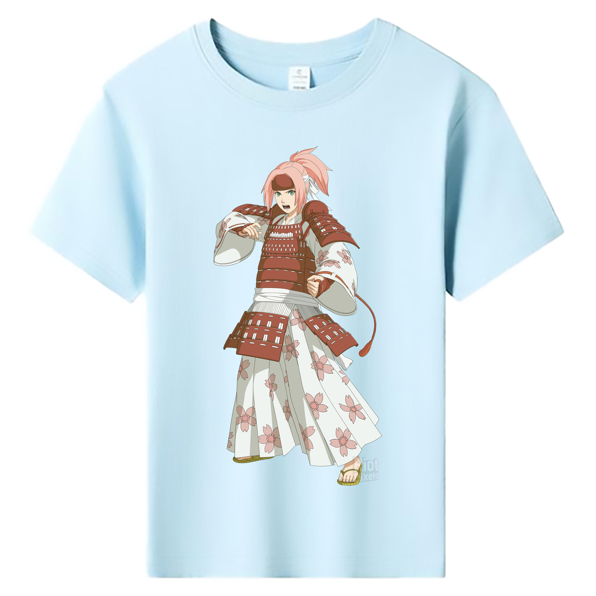 （画像用） NARUTO -ナルト- 春野サクラ Haruno Sakura 綿100％キッズTシャツ（フロントプリント）